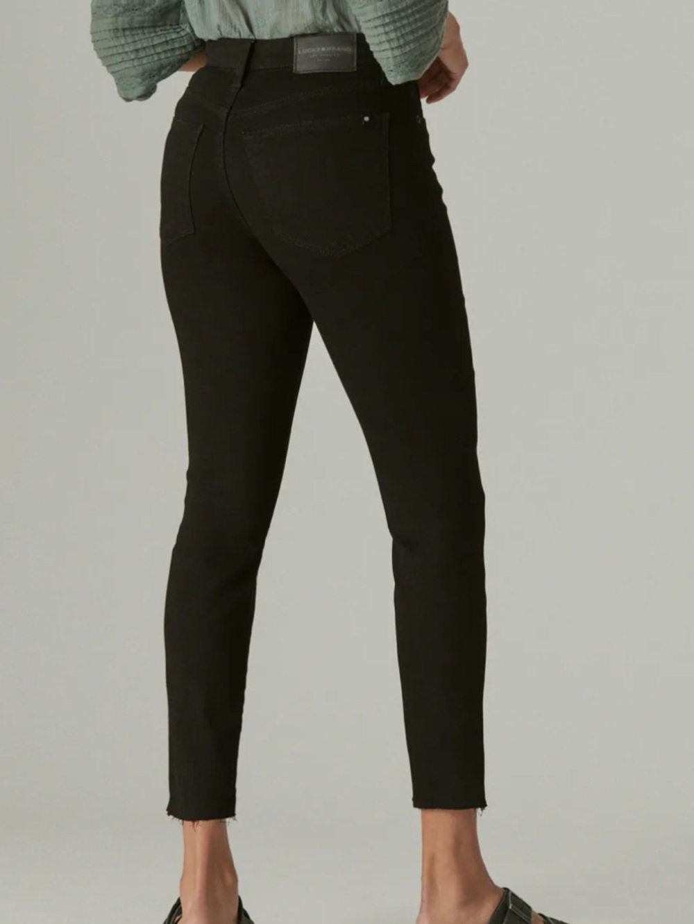 Lucky Brand High Rise Bridgette Black Cropped Jeans - Picture 3 of 11